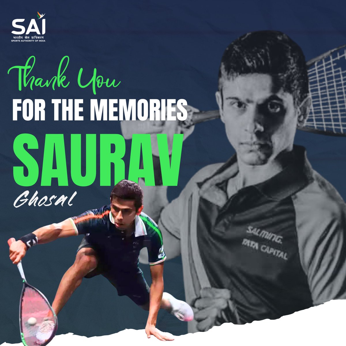 •1️⃣st Indian to be ranked junior world number one •1️⃣st Indian squash player to reach World championship quarters •1️⃣0️⃣ PSA titles •1️⃣3️⃣ national titles We wish you all the best champ!🤗 #squash #sauravghosal #psaworldtour @SauravGhosal @indiasquash