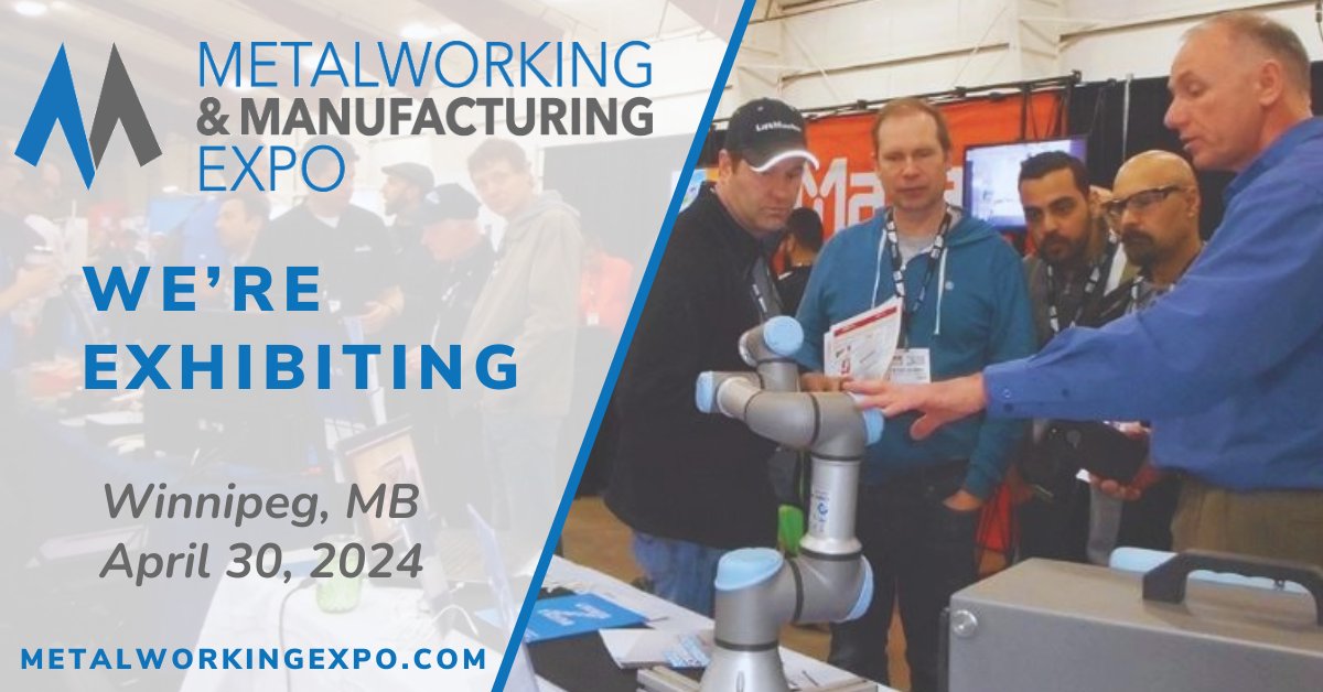 📣 We are coming to Winnipeg, MB!
Are you interested in meeting with industry professionals and discovering the latest manufacturing processes?

Register to attend the Metalworking and Manufacturing EXPO for an interactive, hands-on experience!
Learn more: metalworkingexpo.com/expo/winnipeg/