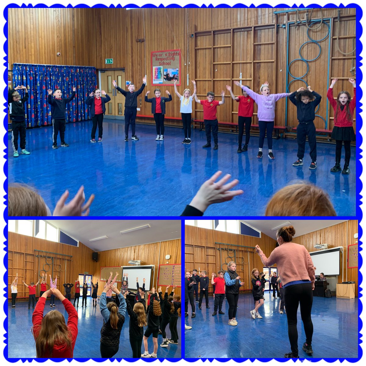 Dosbarth Helyg worked hard on the next scene in Tosca today with @WelshNatOpera and developing their confidence with circle singing for our performance! #AmbitiousAlys #TEAMOaklands