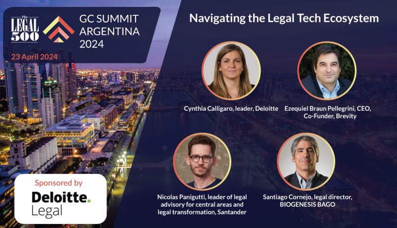 Será un honor participar de éste panel hoy en el GC Summit! Gracias @cynthiacalligaro y <a href="/DeloitteLegal/">Deloitte Legal</a> por la invitación! #legal500