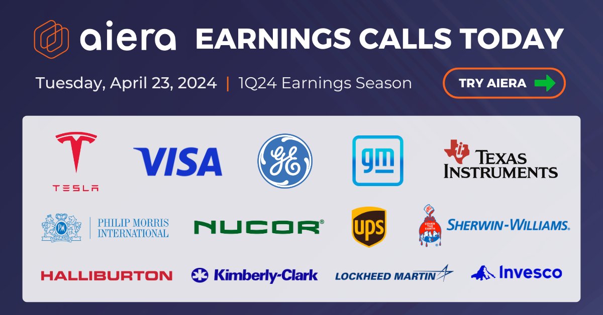 - Seamless event access
- Control over your events
- Stream multiple calls side-by-side

This earnings season, we invite you to trial the Aiera platform.

Request a demo to get started: aiera.com/#schedule-a-de…