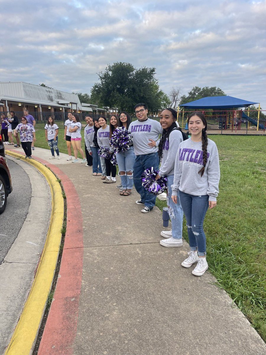San Marcos HS Rattler Cheer (@smcisdcheer) on Twitter photo We cheered on the Mighty Mendez Strikers this morning as they take their STAAR tests this week! #StrikeAsOne <a href="/MendezKids1st/">Mendez Elementary</a> <a href="/RattlerUp/">Rattler Athletics</a> We cheered on the Mighty Mendez Strikers this morning as they take their STAAR tests this week! #StrikeAsOne <a href="/MendezKids1st/">Mendez Elementary</a> <a href="/RattlerUp/">Rattler Athletics</a>