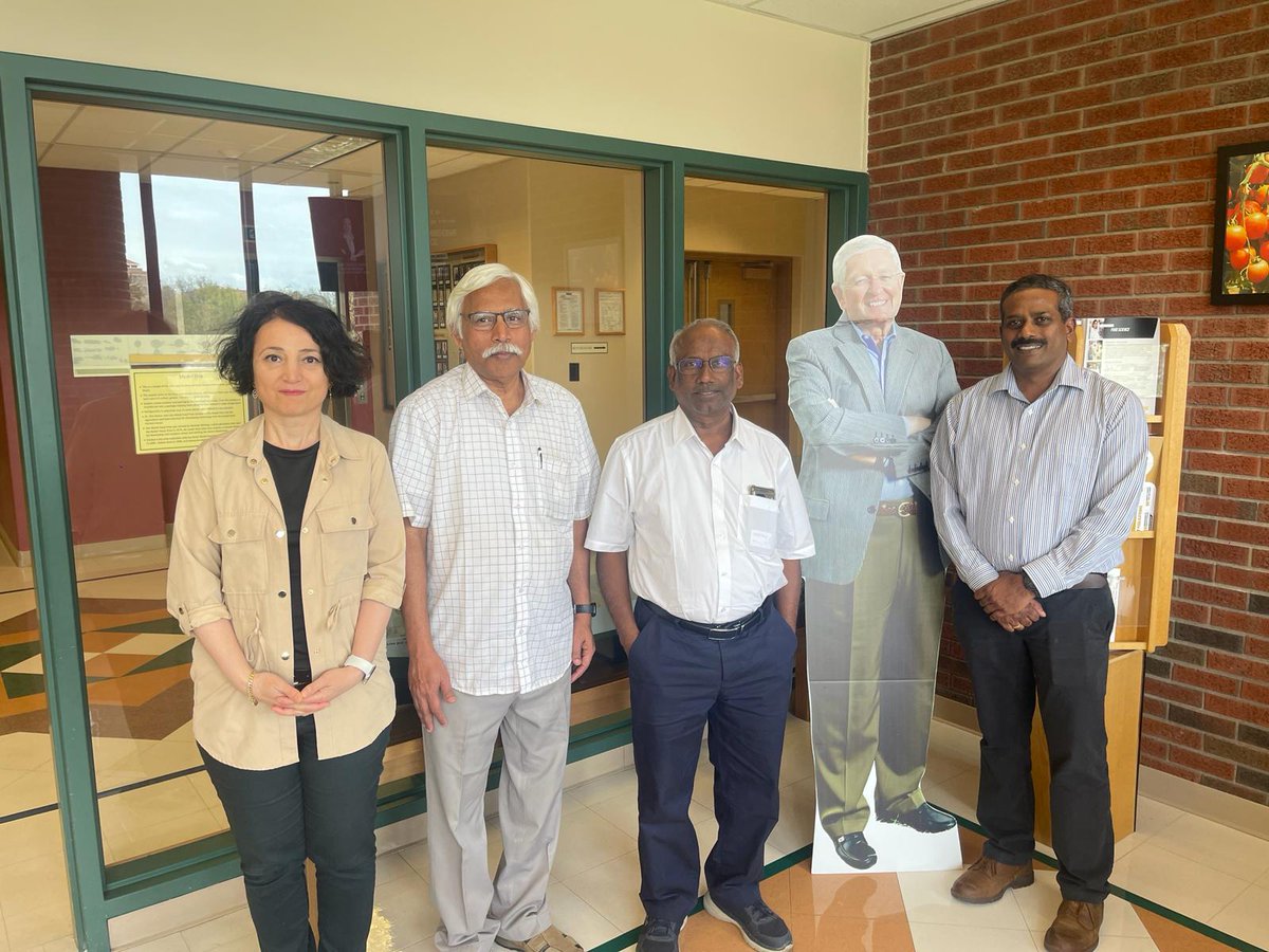 Recently, we hosted visitors from the Karunya Institute of Technology and Sciences and Tamil Nadu Agricultural University in India. During the visit, we discussed opportunities for future collaborations with these institutions. Thanks for visiting!