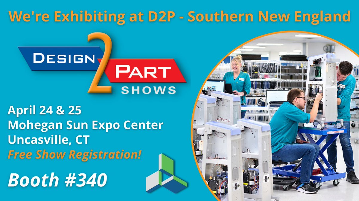 Join us TOMORROW! We're exhibiting at the Southern New England Design-2-Part show in Uncasville, CT on April 24 & 25th!

Registration is free, so come see us at booth #340! Learn more at bit.ly/Cirtronics-D2P…

#Design2Part #ContractManufacturing #D2P