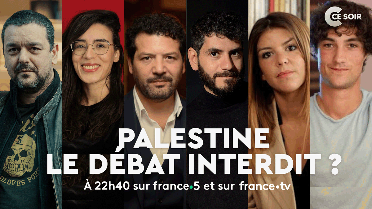 ⏰ 22h40 sur @FranceTV dans #CCeSoir Avec : 📌@joannsfar Auteur de bande dessinée 📌@LallaKhr Directrice exécutive @_lemouvement 📌@AA_Avocats Avocat 📌Jadd Hilal, Écrivain 📌@Hanna_Assouline Fondatrice Les Guerrières de la paix 📌@ppillaudvivien Rédacteur en chef @Regards_fr