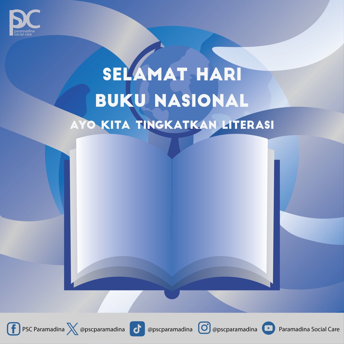 PSCparamadina's tweet photo. Selamat Hari Buku! Mari rayakan kekuatan kata-kata yang menginspirasi, membangkitkan imajinasi, dan mengubah dunia. Buku adalah jendela menuju dunia yang tak terbatas📚✨ 

Paramadina Social Care 
Play, Share, Care 

#HariBukuSedunia
#LiterasiUntukSemua https://t.co/baTRr82NVR