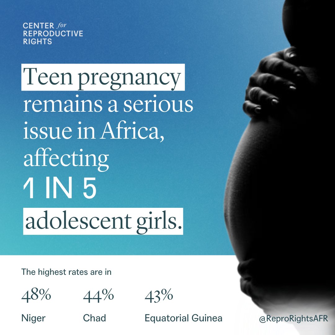 The recent 43rd @ACERWC Session extensively explored teen pregnancy in Africa, as it remains a significant concern on the continent. 

Each day, an estimated 20,000 girls under the age of 18 give birth in developing countries. 
#ACERWC43, #teenagepregnancy