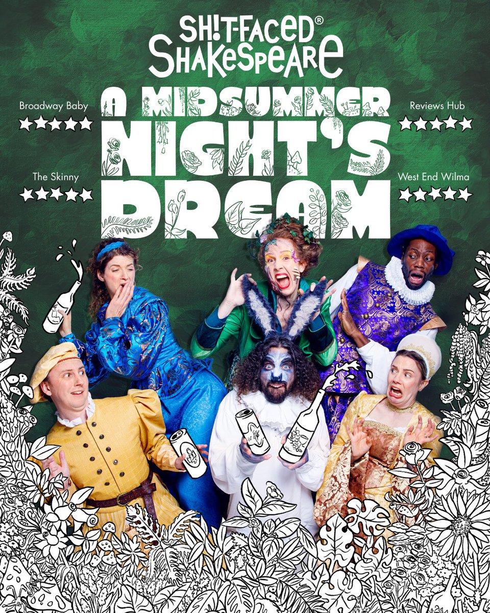 Happy 460th Birthday to the Bard! To celebrate why not come see our brand spanking new show A Midsummer Night’s Dream @lsqtheatre 10 JUL – 7 SEPT We doth also descend unto a theatre near’st thou! UK TOUR: 26 SEPT - 10 NOV #shakespeareaware #enjoyshakespeareresponsibly