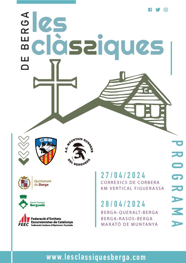 📢 Berga viurà un intens cap de setmana esportiu dedicat a les curses de muntanya amb la celebració de Les Clàssiques de Berga!