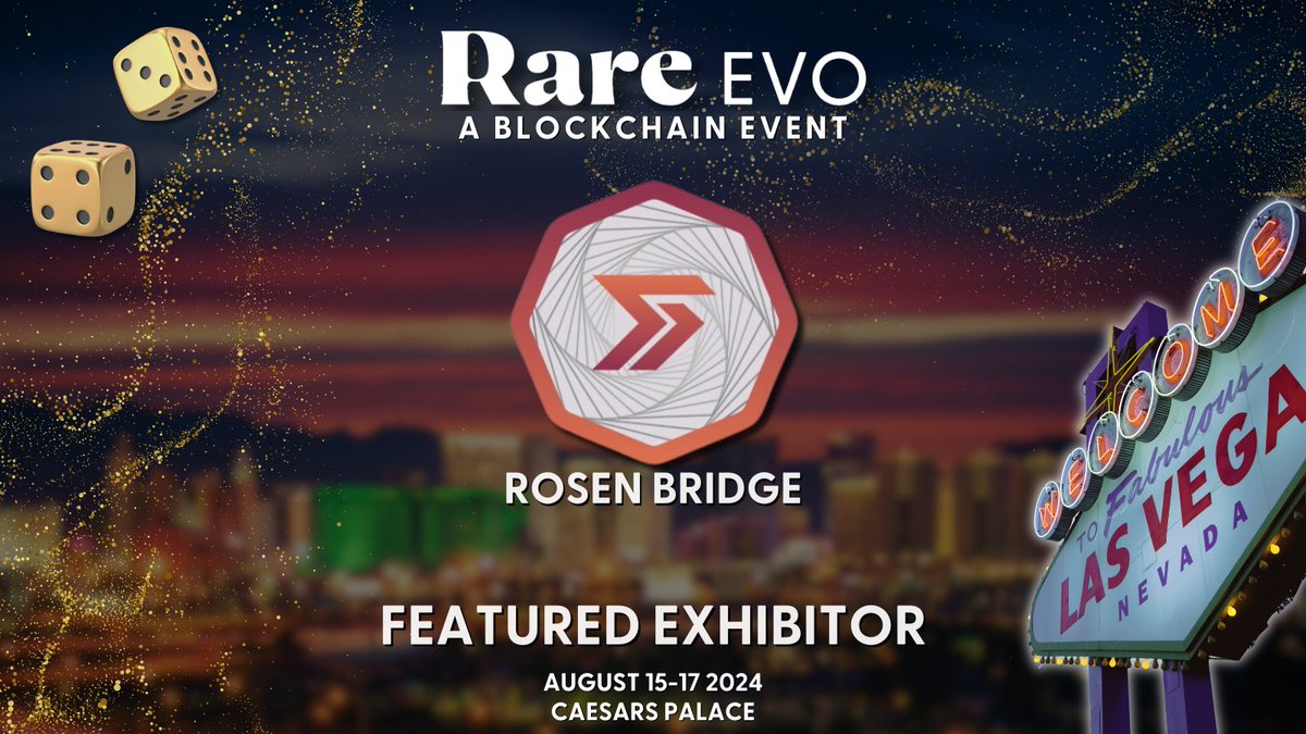 We are pleased to announce @RosenBridge_erg as a Featured Exhibitor for Rare Evo 2024!