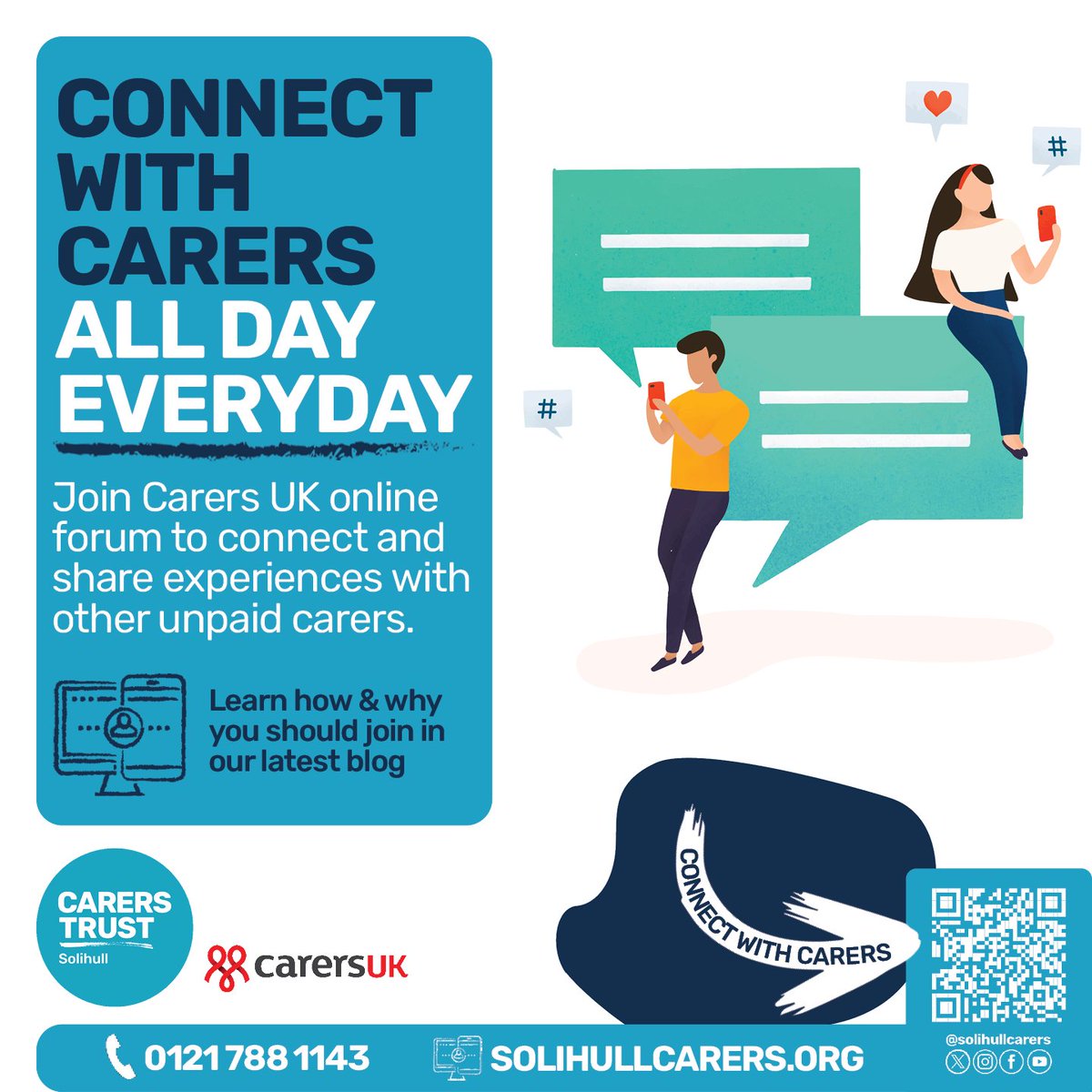 Stay connected 24 hours a day 7 days a week with other #unpaidcarers with the help of @CarersUK online forum. Thousands of #carers are already there sharing all things #caring. Join in & stay connected all day, everyday: buff.ly/3W6VGTm #carersforum #connectingcarers