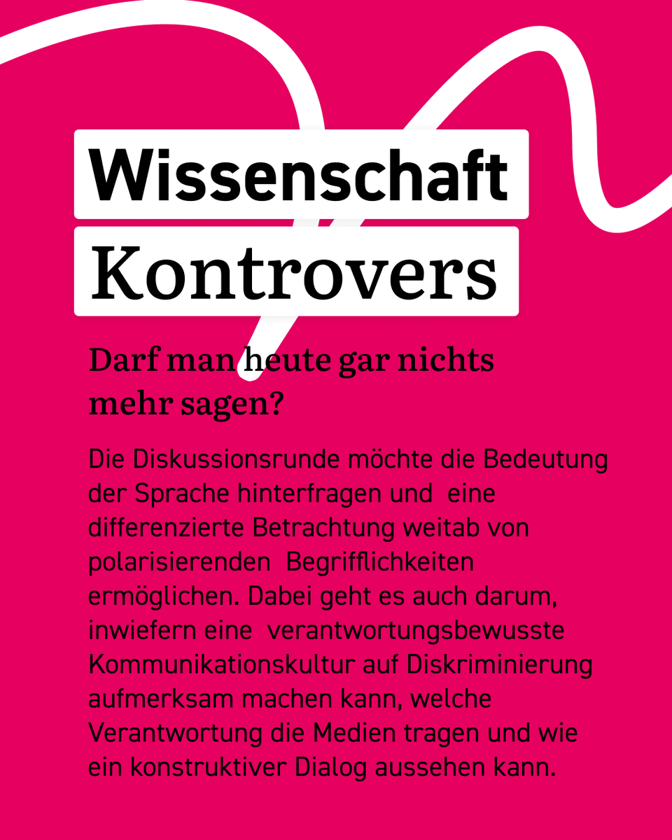 Viele Menschen haben das Gefühl „nichts mehr sagen zu dürfen“. Schlagworte wie „Cancel Culture“ oder „Denkverbote“ sollen auf eine vermeintliche Unterdrückung der Meinungsfreiheit aufmerksam machen. Wer ist tatsächlich betroffen? Zum Event: eveeno.com/meinungsfreihe…