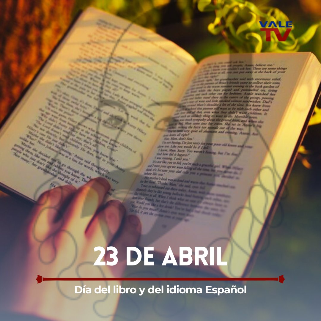 #UnDíaComoHoy conmemoramos el #DíaDelLibro y el #DíaDelIdiomaEspañol, se busca fomentar la lectura, realzar el valor de la lengua española; una lengua con más de 599 millones de hablantes, que constituye la segunda lengua materna más hablada en el mundo 📚.