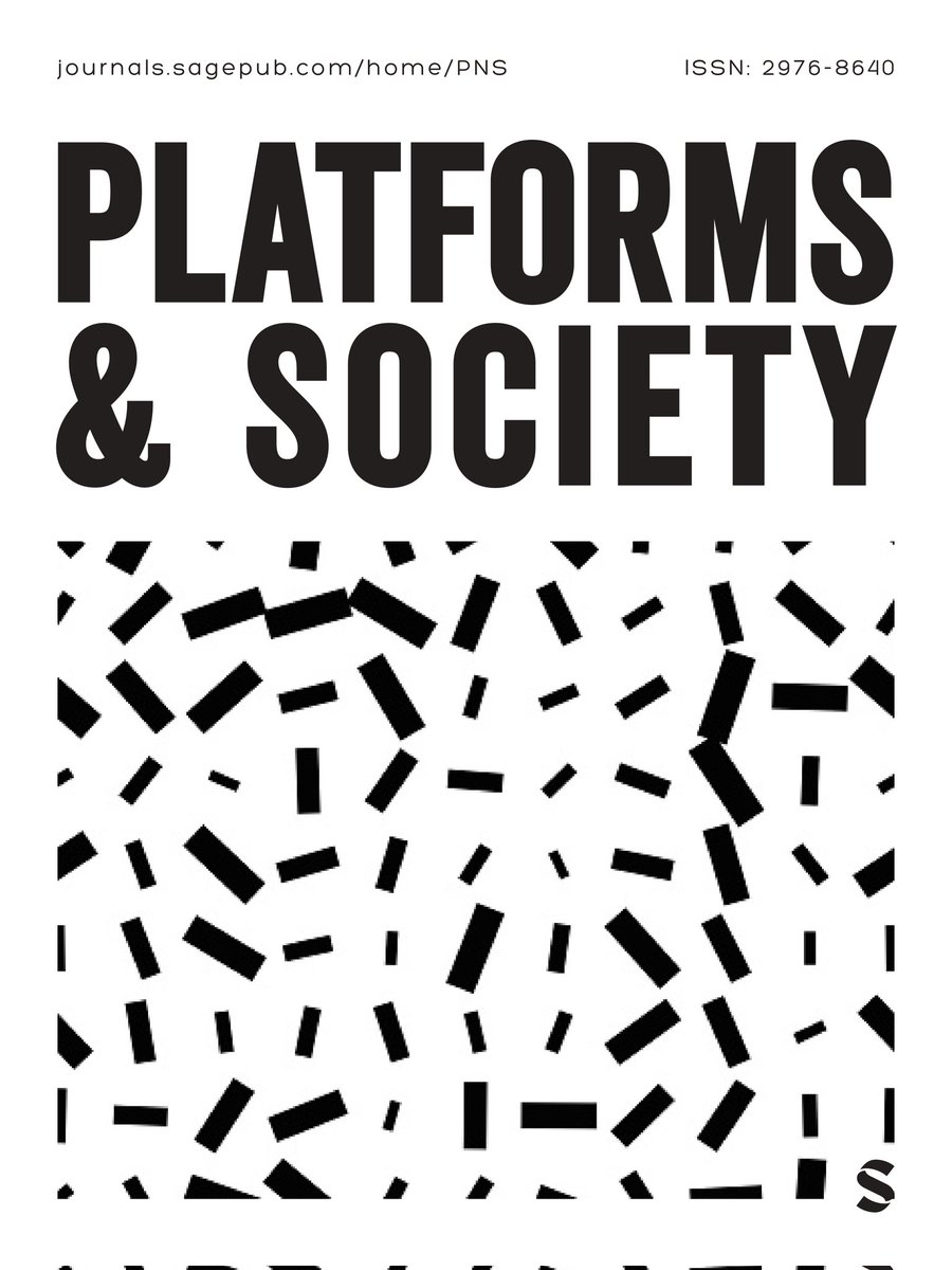 ✨ New journal officially launched! Welcome to Platforms & Society! Read our inaugural editorial and submit your article - or even a multimedia piece! The editors (we are an editorial collective!) are me, @nielsvdoorn, @chesoriano, @andretwp & @woshihama journals.sagepub.com/home/PNS