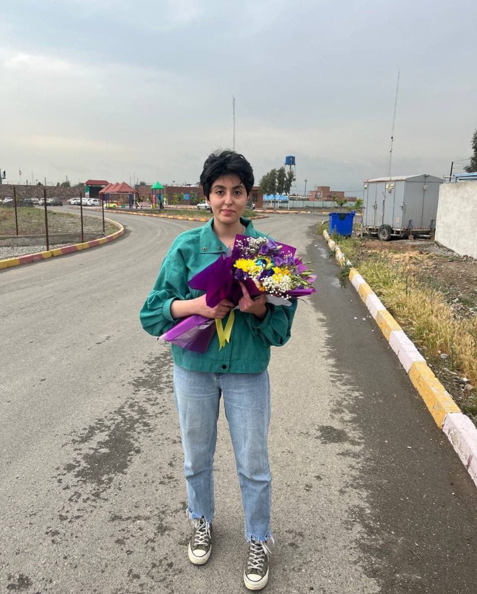 Aida Shakarmi was released on bail today. She was in custody over flouting Iran’s mandatory hijab law for women. Aida, who was 'savagely' dragged on the street during arrest, is now facing charges such as 'promotion of vice', her mother said in a post on Instagram on 21 April.
