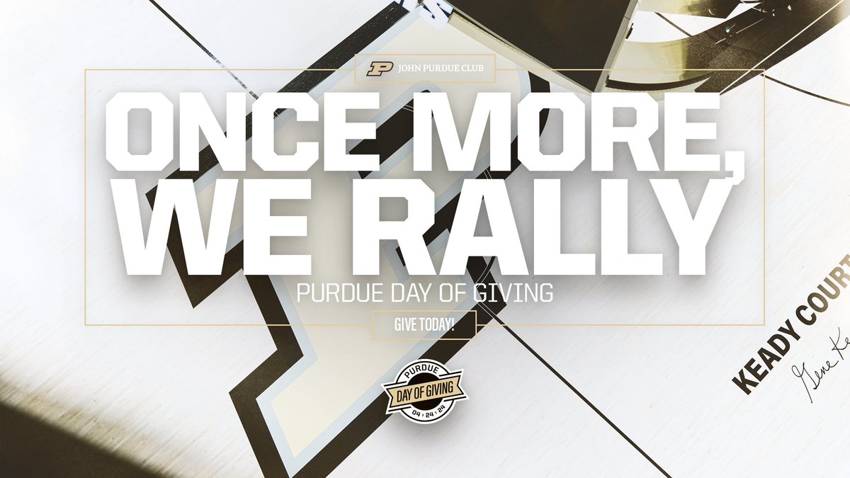 Today is Purdue Day of Giving! Give in the 4 to 5 p.m. range to help us earn extra money through hourly challenges! DONATE HERE ➡️ boile.rs/4aWXH8S