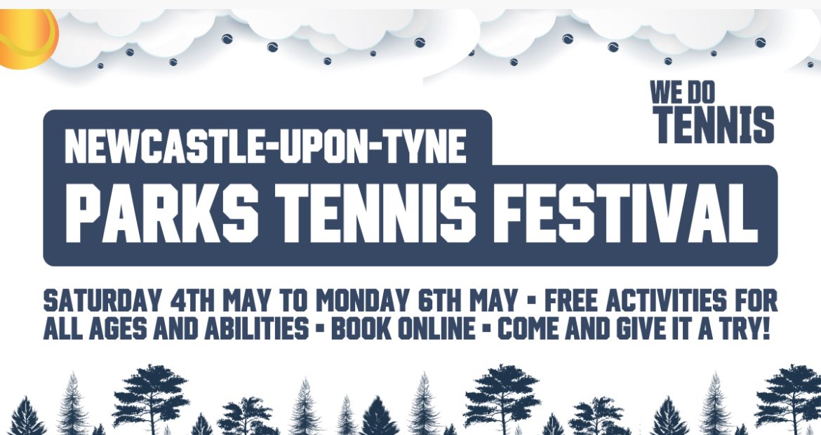 Delighted to officially launch our Newcastle Parks Free Tennis Festival! Free tennis for all ages and abilities. Book now wdtvenues.co.uk/newcastle-upon… @LTAParks @WDTParks @urbangreenncl @newcastletennis @NewcastleCC @UniofNewcastle @NorthumbriaUni