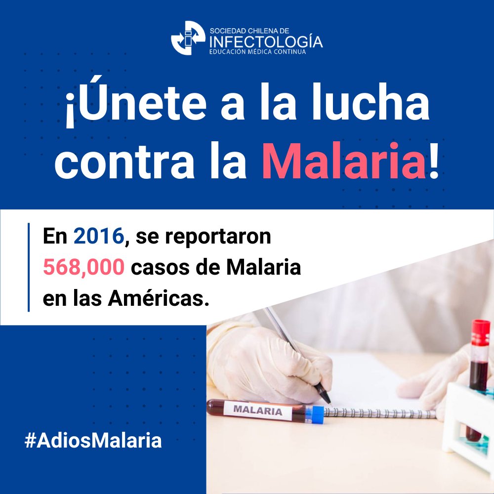 ¡Únete a la lucha contra la malaria! En 2016, se reportaron 568,000 casos de malaria en las Américas. #AdiosMalaria #malaria