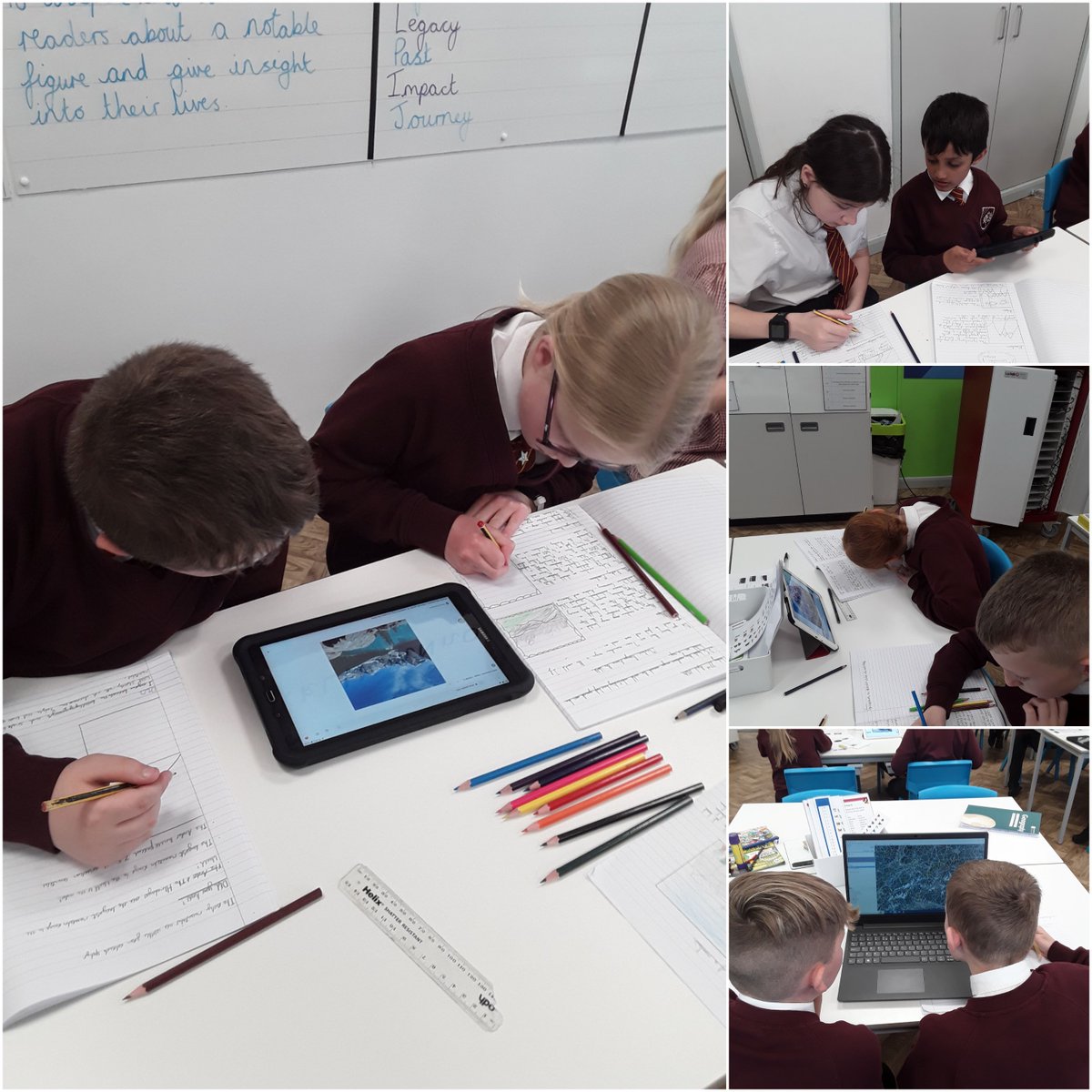 In Geography, 5S have researched all about mountain ranges. They created impressive fact files about their chosen mountain range.