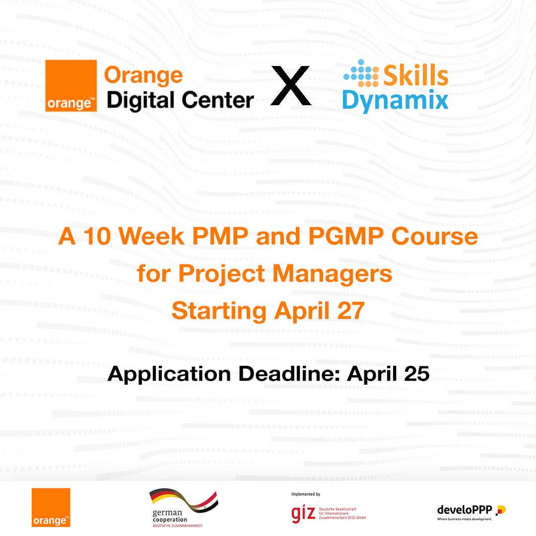 ODC_Egypt's tweet photo. 📢 تنبيه لكل ال Project Managers 📢

استعد لأكبر دورة PMP و PGMP من 
Orange Digital Center و Skills Dynamix

اذا كنت تسعى للحصول على شهادة PMP أو PGMP، فهذه الدورة مصممة خصيصاً لتتماشى مع تطلعاتك المهنية. جهز نفسك بأحدث الأدوات والاستراتيجيات للتفوق في إدارة المشاريع. https://t.co/YLjTU5CtYr