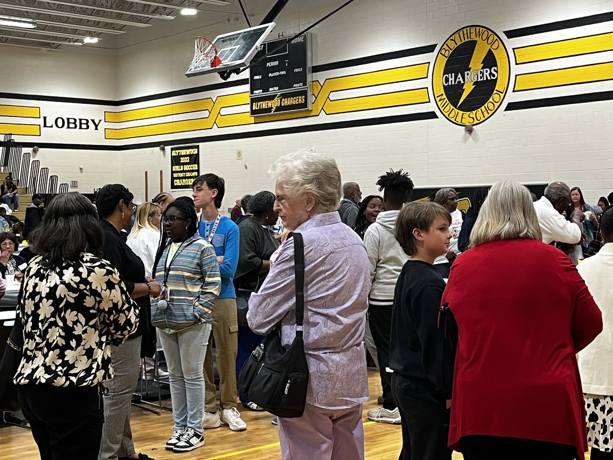 This has got to be a record! We are so excited about the number of grandparents that have showed up for our annual “Grits for Grands”’. This year we had to move it to the gym & move tables from the media center! @RichlandTwo