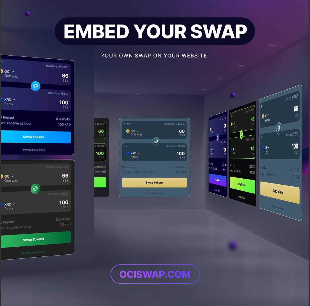 Introducing our new Swap Widget Creator! 💫

Customize the swap widgets appearance to seamlessly match your website's design.

Choose the 'from' and 'to' tokens, decide on fixed positioning, and opt for a widget container.

It's time to integrate it into your project website now: