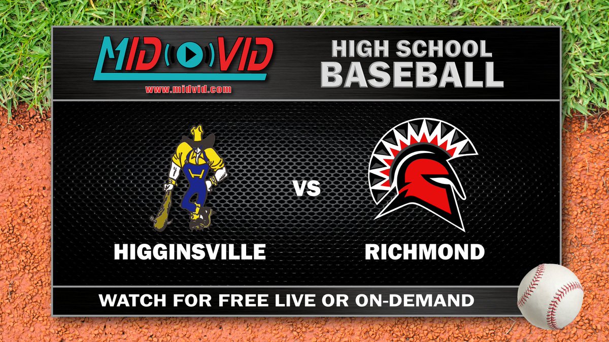 mid_vid's tweet photo. It's GAME⚾️DAY 🤞 watch the Richmond Spartans host the Lafayette County Huskers of Higginsville at 4:30! 

Watch the video stream for FREE (live or on-demand) on the MidVid Roku and Firestick apps or online at: https://t.co/GeJa6cFppY https://t.co/mVJJTQyGzx