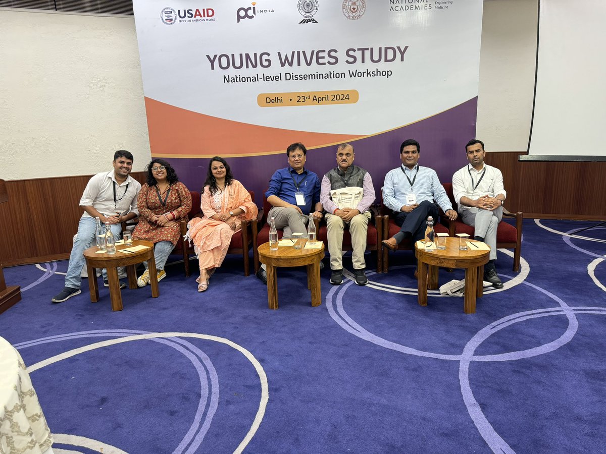 We were delighted to organize the national level dissemination workshop for our @USAID and @theNAS funded “Young Wives Study” in Delhi today.