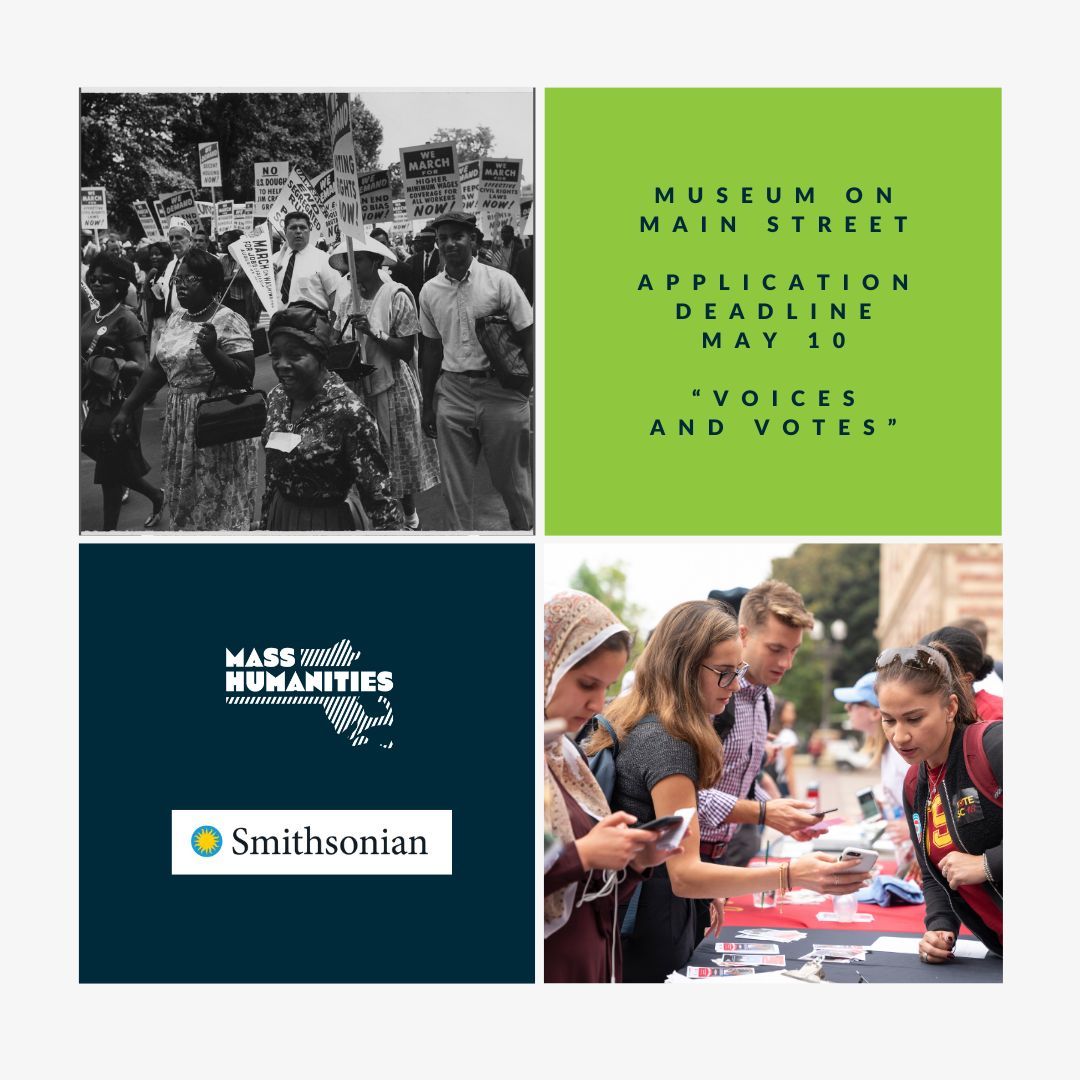 Nonprofit orgs in rural Massachusetts 👉 apply to host the Smithsonian's Museum on Main Street exhibit in 2025! buff.ly/438MRKl Host sites receive a $10K grant to support MoMS, and then a 2nd year grant of $10K to support additional programming after the exhibit ends.