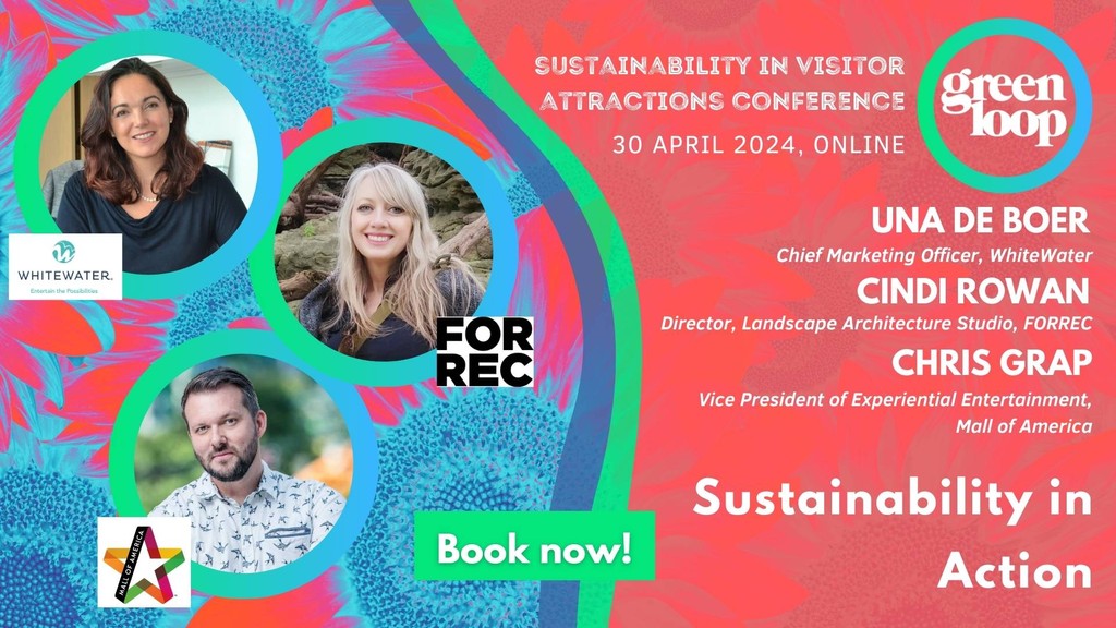 Get real-world insights into the sustainability challenges and lessons learned from waterslide reuse to sustainable design to releasing ladybugs. Join @mallofamerica, @WhiteWaterWest and @FORRECdesigns at #greenloop24. Info & tickets here l8r.it/XG2C