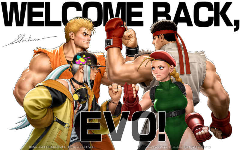 EVO Artwork By Shinkiro #KOFXV #StreetFighter