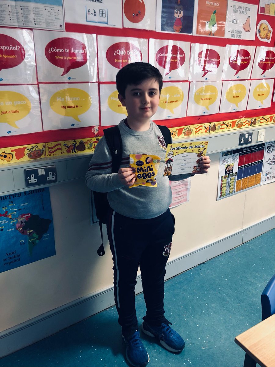 SpanishSPHS's tweet photo. Congratulations to the following amazing Year 8 pupils for all of their fantastic work in Term 2 Spanish! 👏🏻 🇪🇸 

Medb Mc Conville and Daithi Hughes 895

Ryan Mc Donnell and Eilidh O’Connor 816

Ethan Salinger (Isabella Mc Parland not pictured) 825 https://t.co/oSKtInzBxe