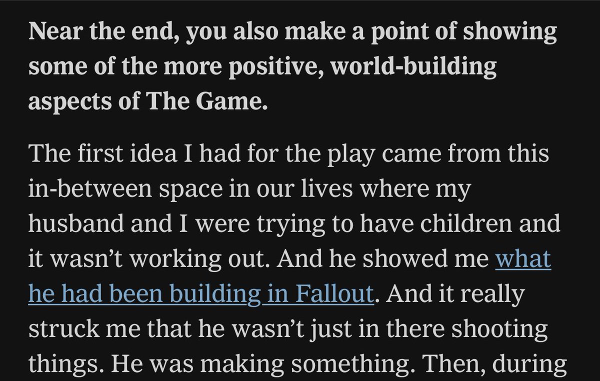this is very funny to me for a lot of reasons, but primarily because the building mechanic in fallout 4 SUCKS ASS; what STRUCK you about this, the worst part of the game lmao
