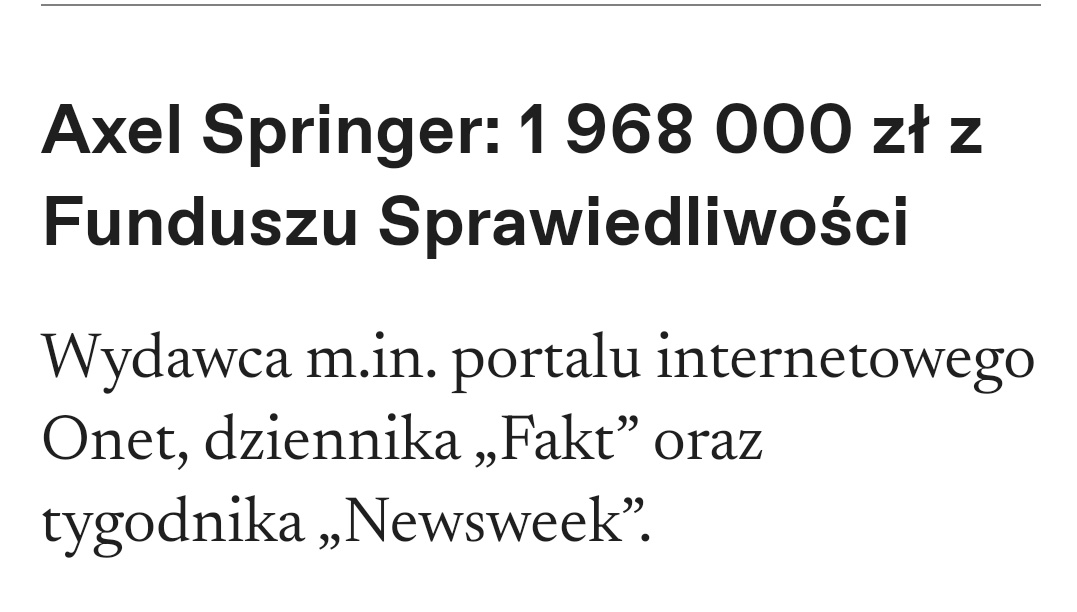 Onet, Fakt i Newsweek brali pieniądze od PiSu.