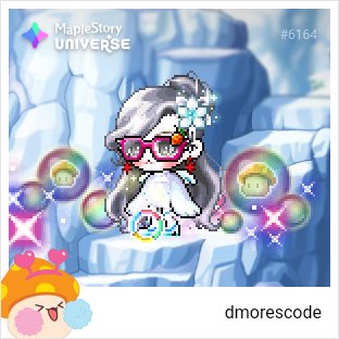 dmorescode's tweet image. #MapleStoryUniverse Just created my unique character @MaplestoryU The ice ghost geek