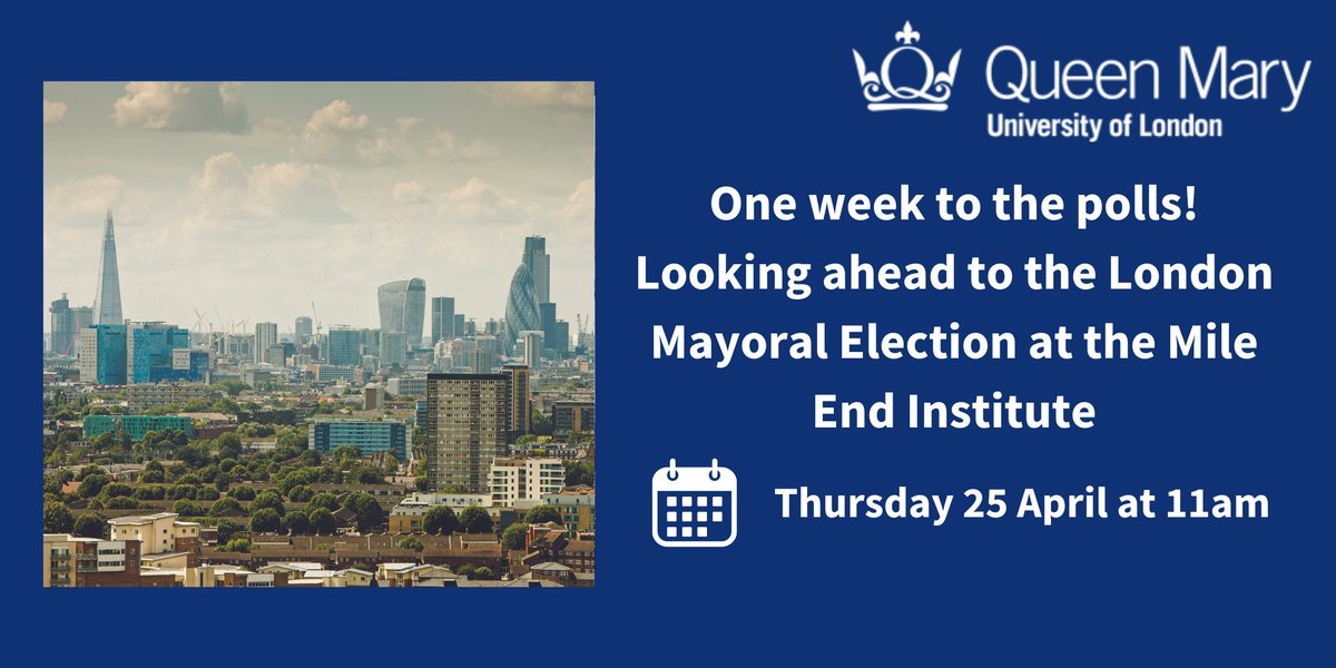 📅This Thursday, 11am!📅 @elizabeth_sim0n and @PatrickDiamond1 will look forward to May's #London Mayoral Election by unveiling our latest @Savanta_UK data. Sign up to find out more about the contest and the challenges facing the next #MayorofLondon⬇️ 🔗us02web.zoom.us/webinar/regist…