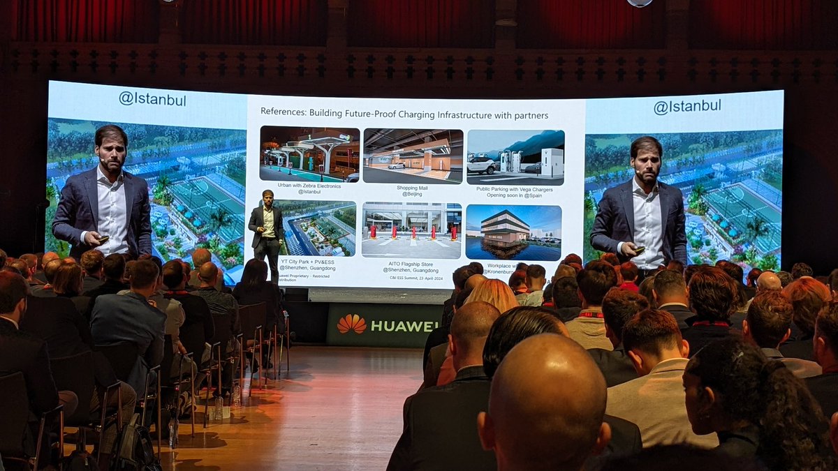 ... the #Huawei C&I Summit is also about #evcharging. Air cooling was yesterday. For increasing charging speed (gap between ultrafast DC charging & refueling is decreasing), minimizing the charger's footprint and optimizing efficiency the answer is liquid cooling. #HuaweiPartner