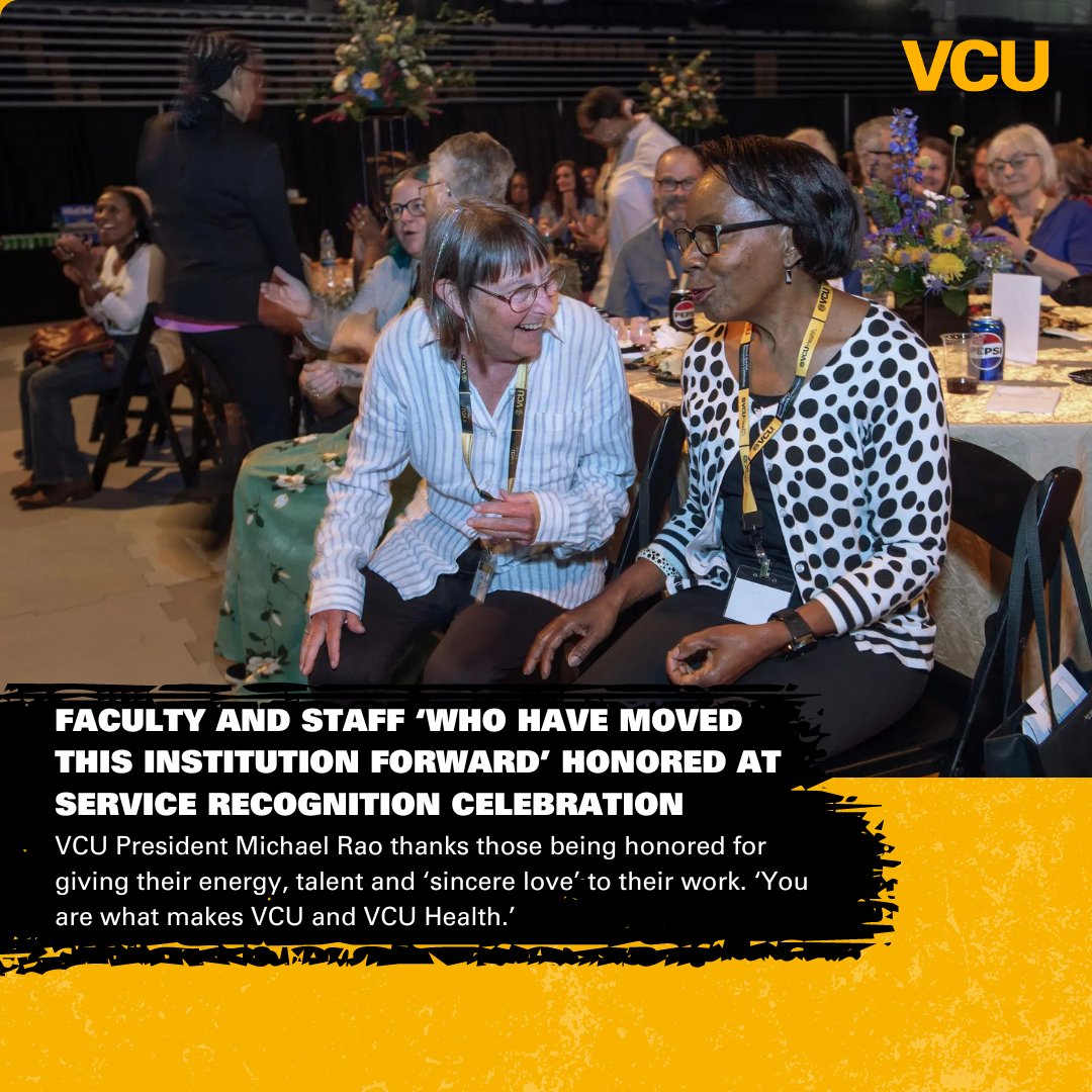 #VCU faculty and staff ‘who have moved this institution forward’ honored at Service Recognition Celebration. 🎉 Read more: news.vcu.edu/article/2024/0…