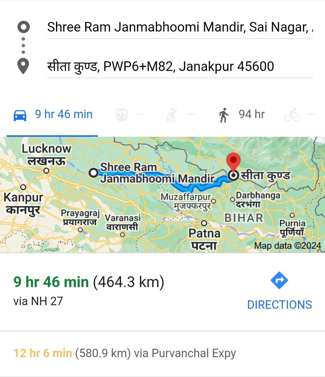 In lakh people are visiting Ayodhya ram mandir daily. 
The distance between Ayodhya & Janakpur is 509km.
Why us can promote the kingdom Janaka,Janaki sita.
🇳🇵I believe that without visiting janakpur too they pray etc is incomplete.
By engage with India,development proper highway.