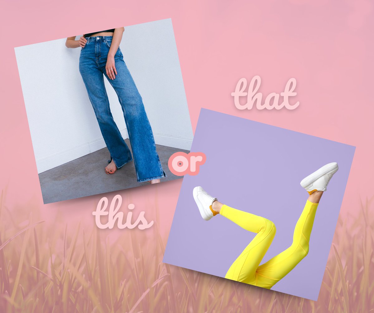 Are you a denim or athleisure person? 

Comment 👖 of 🩳  below!