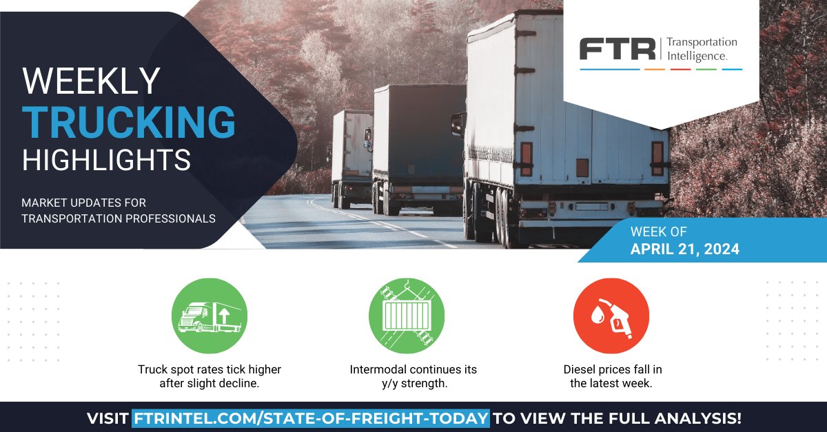 FTRintel's tweet image. Weekly Transportation Update: Automotive production was quite strong in March hubs.lu/Q02tBh630
#StateOfFreight #Trucking #Intermoda #Supplychain #Diesel #TruckRates