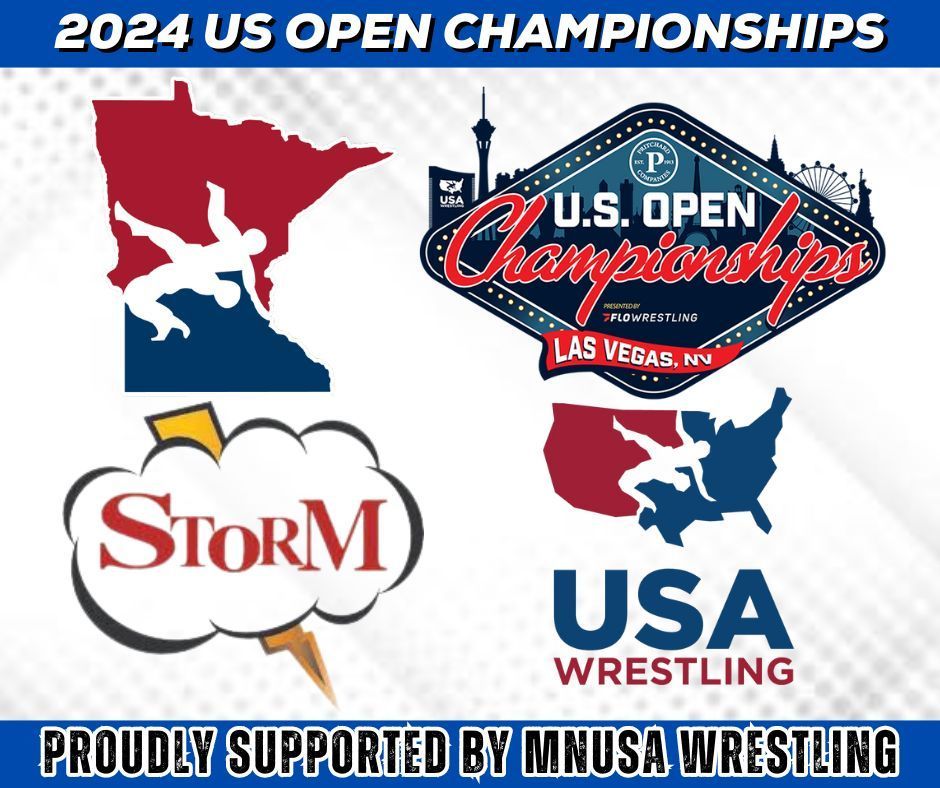 MNUSAW's tweet photo. 93 participants from Minnesota will compete this weekend at the 2024 US Open, hosted by USA Wrestling. The event runs from April 24th - April 28th. The wrestling takes place at the South Point Hotel &amp; Casino in Las Vegas. #mnusawrestling #MNstorm https://t.co/fYVMUlh1bP