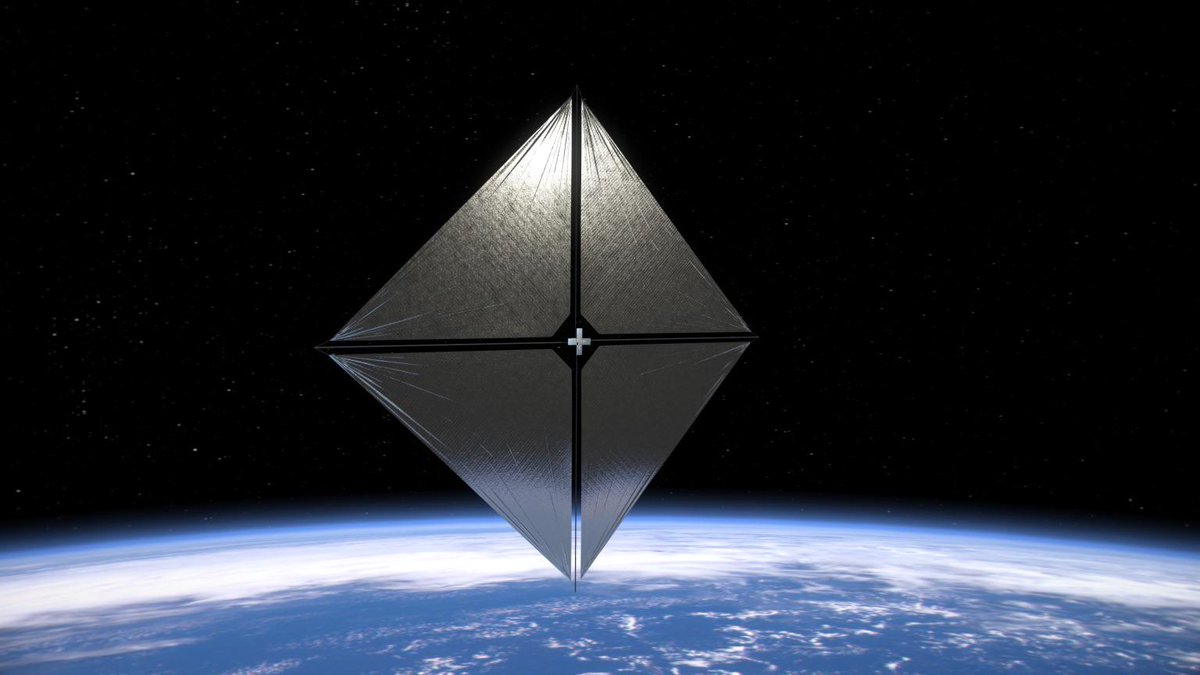 NEWS 🚨: NASA’s Advanced Composite Solar Sail System is set to launch tonight The spacecraft will test a new way of navigating our solar system by using the propulsive power of sunlight