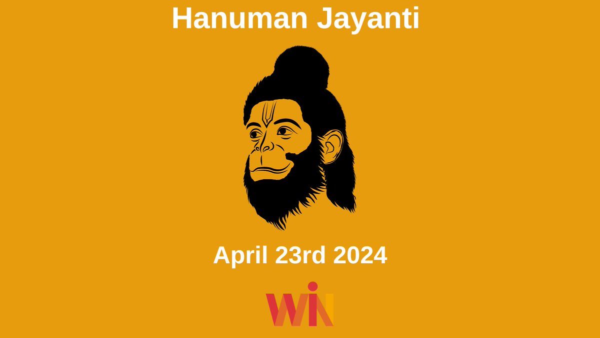 Today Hindus celebrate the birth of the monkey deity #Hanuman, loyal devotee of Rama. Hanuman is worshipped as a symbol of strength, devotion and selfless service, as the reborn god of wind (Pavana) and the 11th avatar of Lord Shiva. #HanumanJayanti #Hinduism