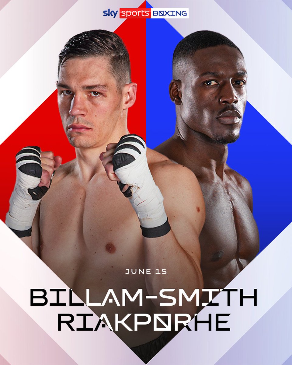 BREAKING 🚨: Richard Riakporhe will fight Chris Billam-Smith for the WBO cruiserweight world title on June 15 - live on Sky Sports! 🥊🔥