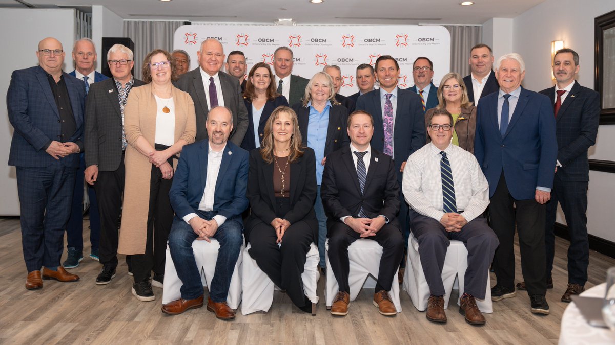 At last week's OBCM, we discussed challenges such as housing, infrastructure, mental health and addictions. We need all levels of government to work together, so it was great to see a strong, united voice among Ontario city leaders. Thank you @MariannMeedWard for your leadership!