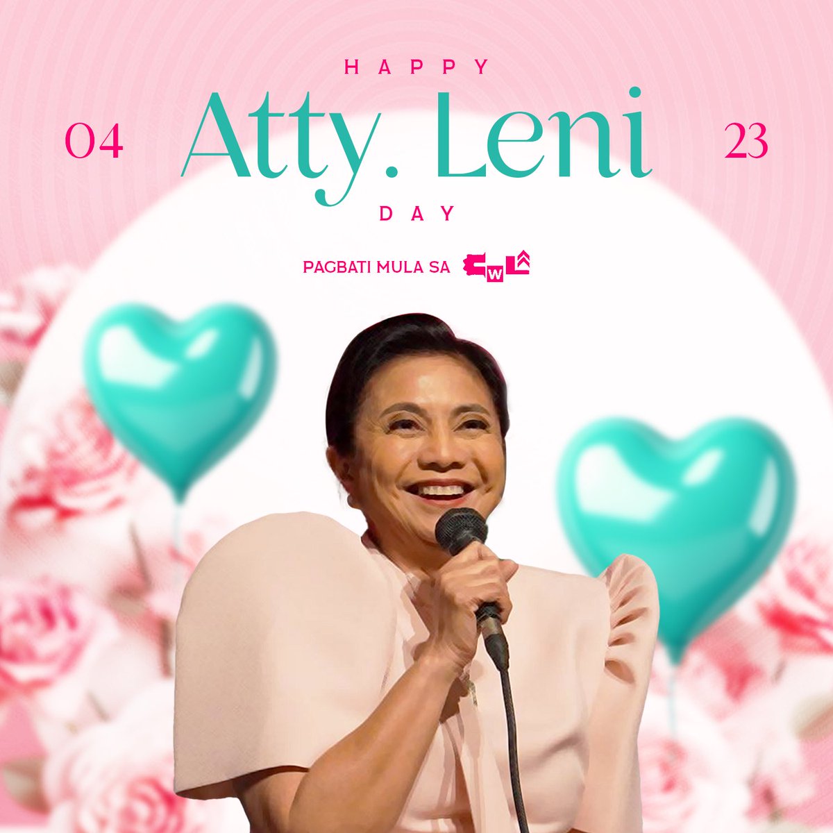 Maligayang kaarawan, FVP Atty.  <a href="/lenirobredo/">Leni Robredo</a> ! ✨💐🎁 Pagbati mula sa lahat ng Pilipinong creatives at ng CWL!