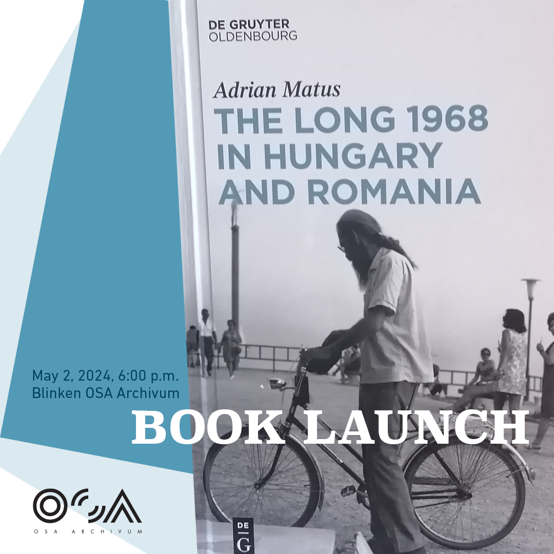 Book Launch - The Long 1968 in Hungary and Romania by Adrian-George Matus
The book examines the history of the sixty-eighters from both countries between 1956 and 1975

More: shorturl.at/cluvS
 #booklaunch