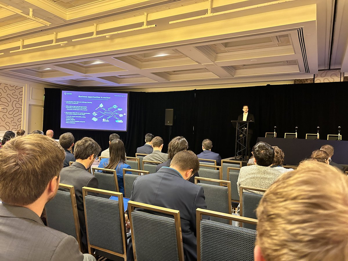 Our Chairman Jay Yu & CEO James Walker presenting at @ANS_org International Conference on Physics of Reactors. Also in attendance are our world class Nuclear Engineers behind our Advanced Portable Microreactors 'ZEUS' & 'ODIN' POWERED BY US AT @HALEUFuel #NuclearEnergy #uranium