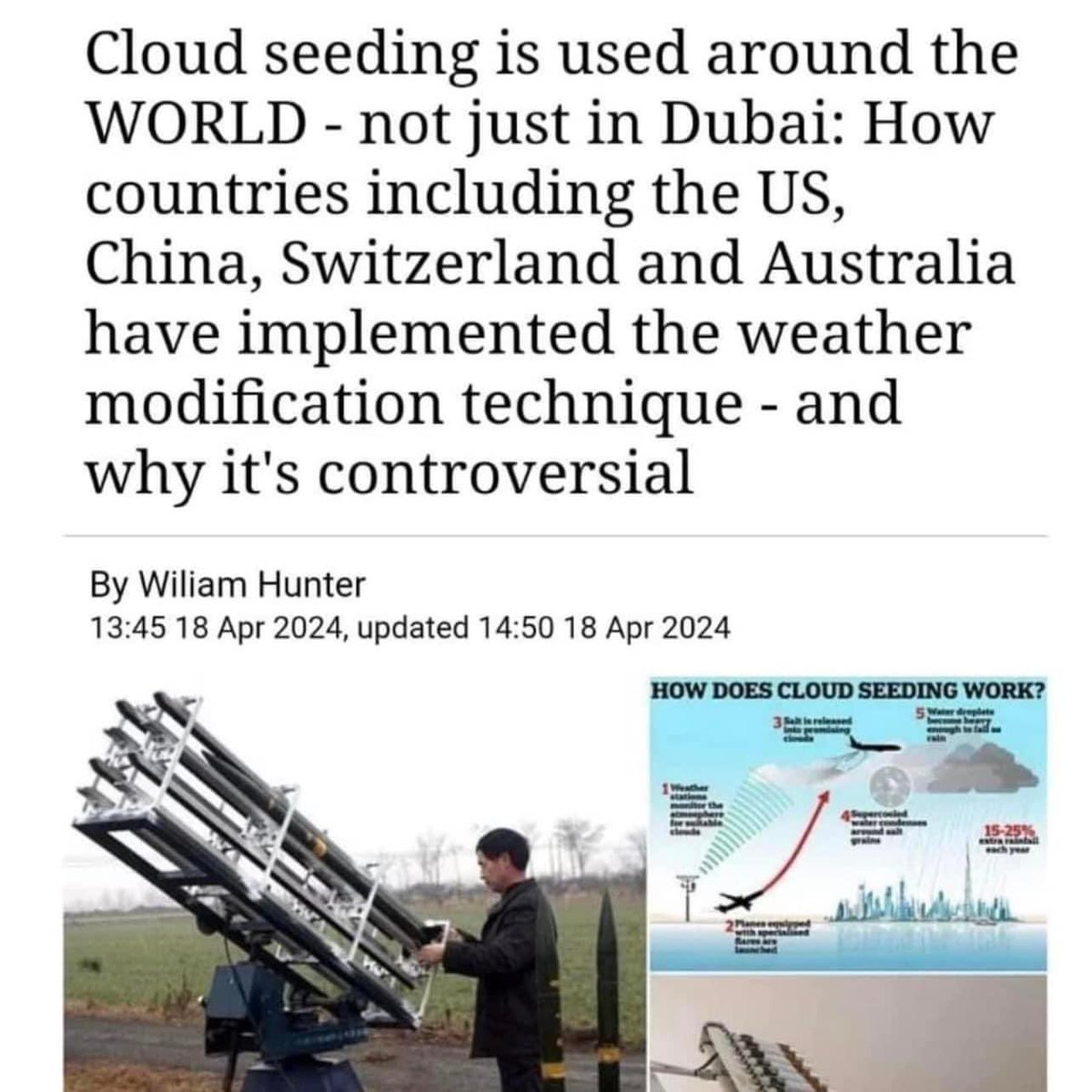 So weather modification is not a right wing conspiracy theory now? 🤔
